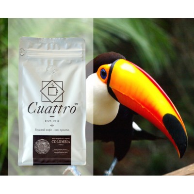 Кофе CUATTRO Colombia (упаковка 500 г)